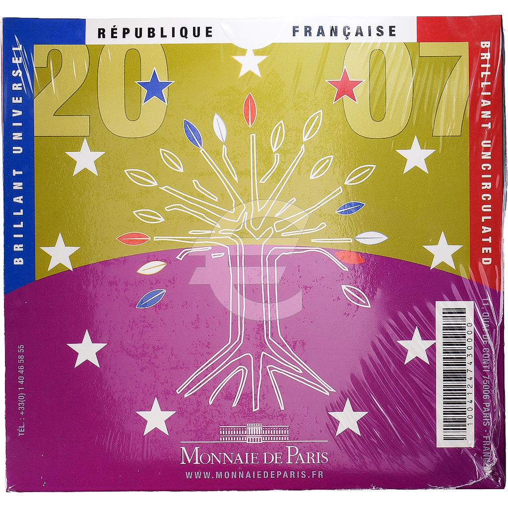 Francia, Set 1 ct. - 2 Euro, BU, 2007, MDP, N.C., FDC