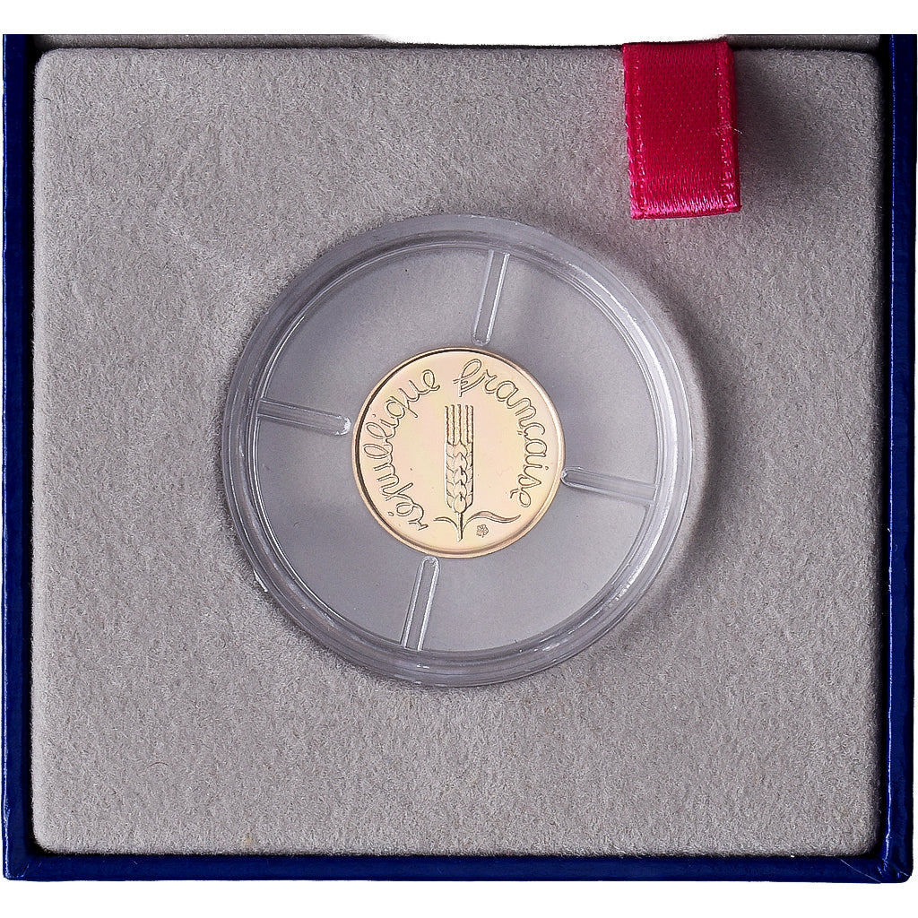 Frankreich, 1 Centime, Épi, 2001, MDP, BU, Gold, STGL