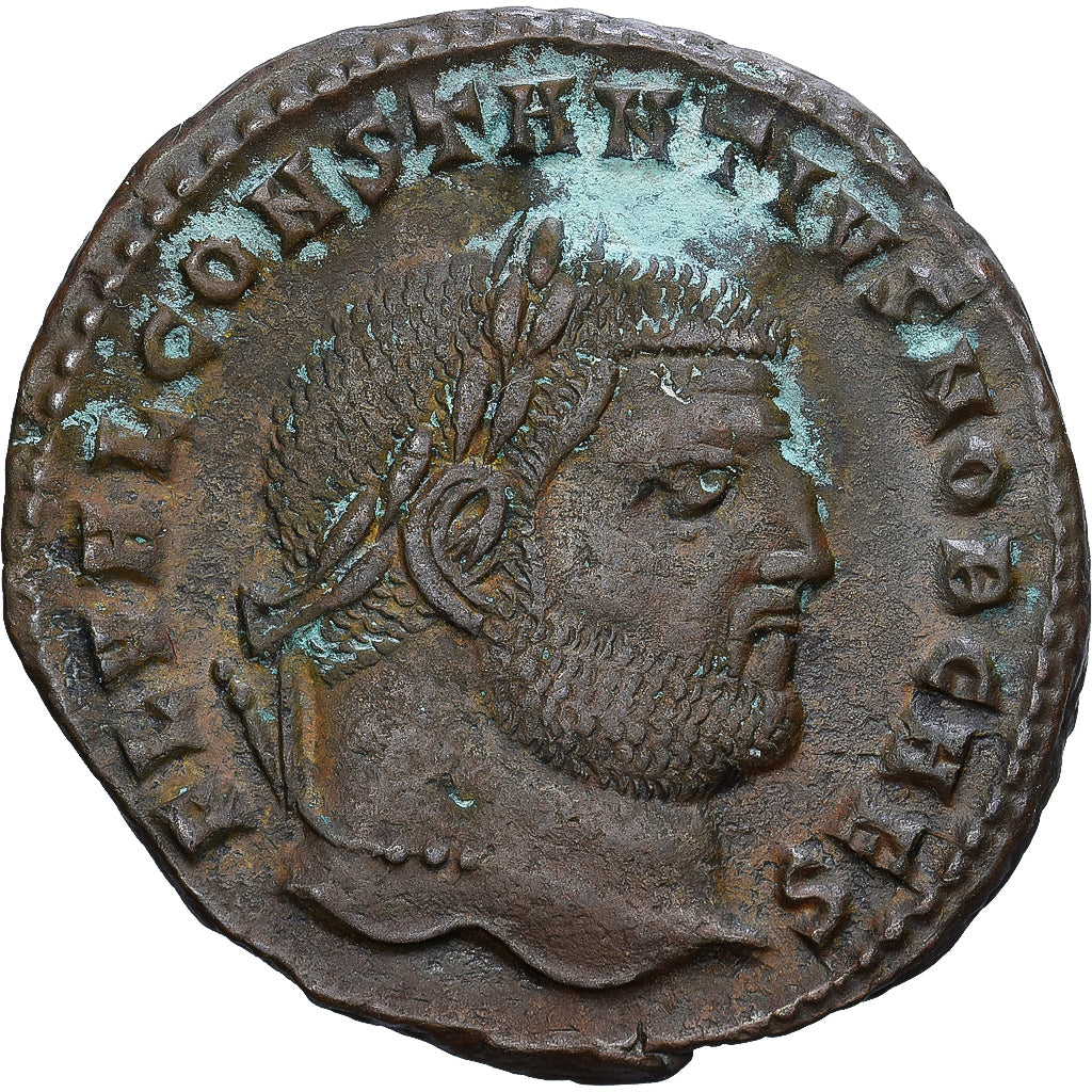 Roman Empire, Constantius Chlorus, Follis, 297-299, Kyzikos, Bronze, VZ, RIC:11a