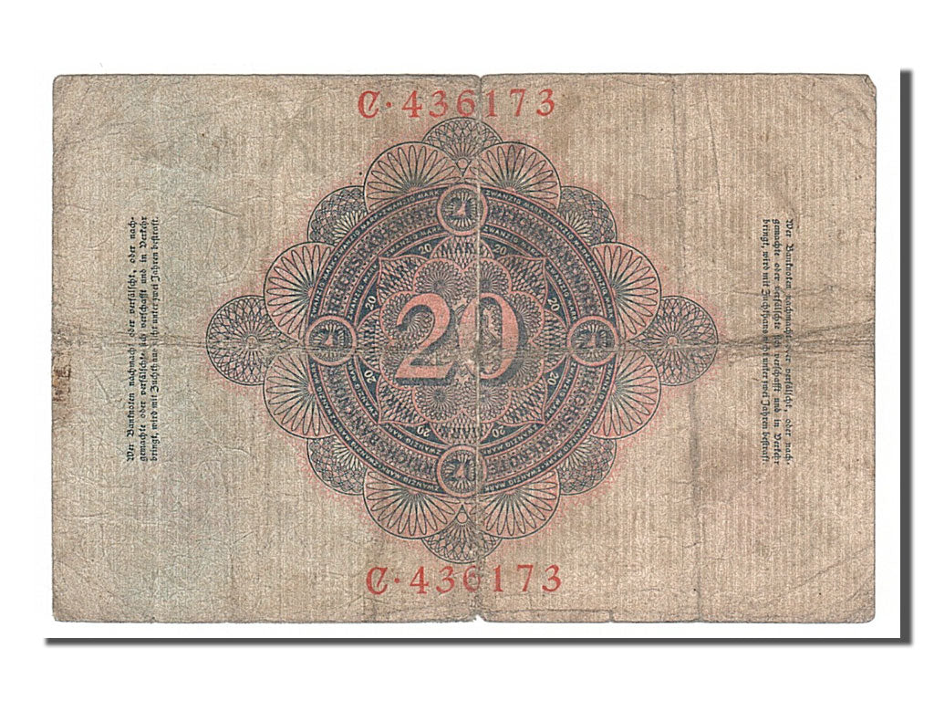 Banknote, Germany, 20 Mark, 1906, 1906-03-10, VF(20-25)