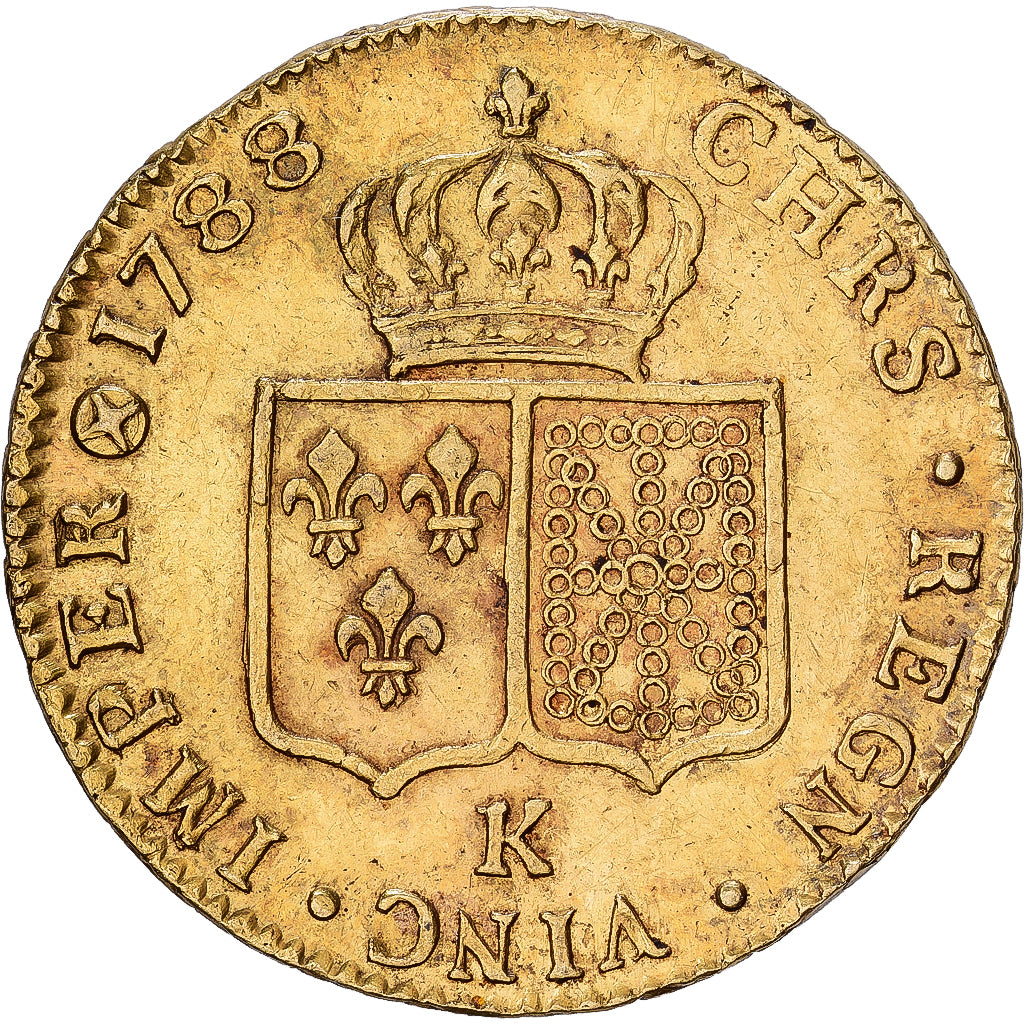 Frankreich, Louis XVI, Double Louis d'or à la tête nue, 1788, Bordeaux, Gold
