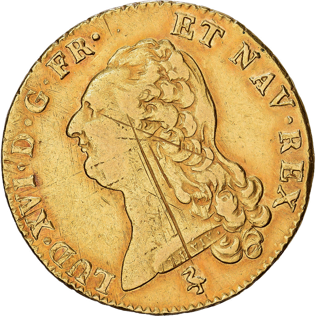 Frankrijk, Louis XVI, Double Louis d'or à la tête nue, 1786, Paris, Goud, ZF