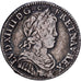 Francja, Louis XIV, 1/4 Écu à la mèche longue, 1651, Rennes, Srebro