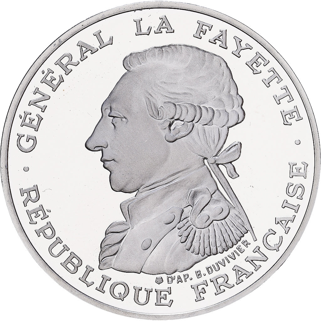 France, 100 Francs, Général La Fayette, 1987, MDP, Piéfort, Proof / BE