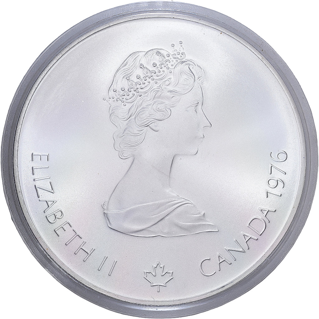 Canada, 5 Dollars, 1976 Olympiades - Flamme Olympique, 1976, Royal Canadian Mint