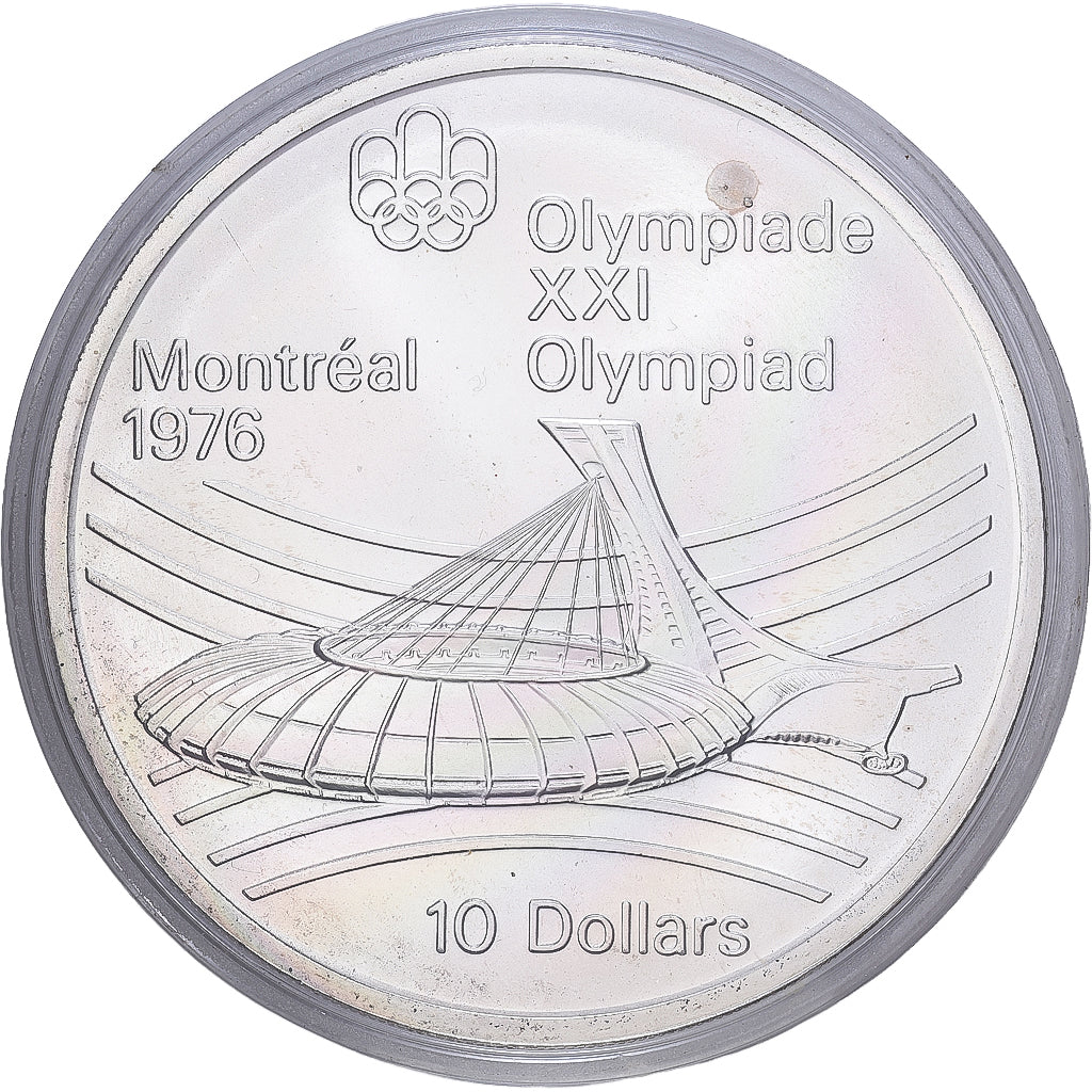 Kanada, 10 Dollars, 1976 Olympics - Olympic Stadium, 1976, Royal Canadian Mint