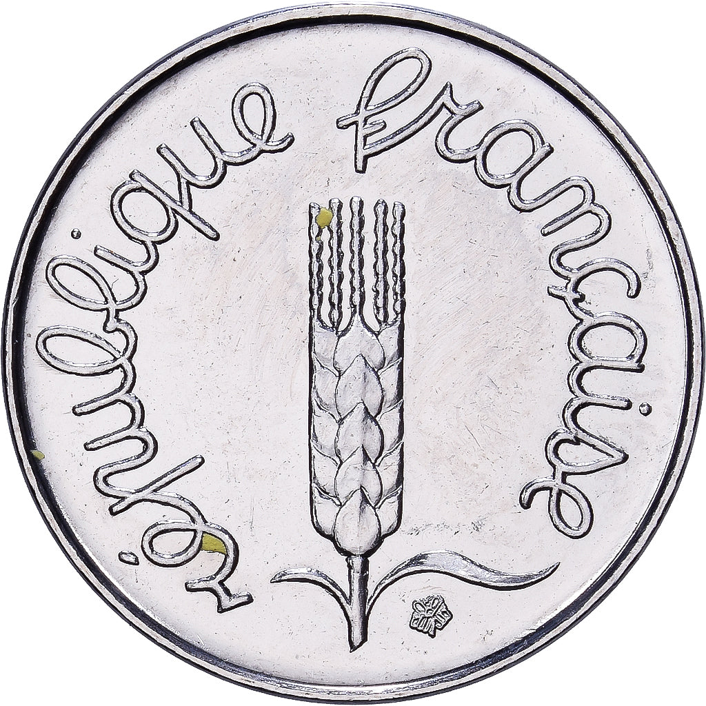 France, 1 Centime, Épi, 2000, MDP, Série BU, Stainless Steel, MS(63)