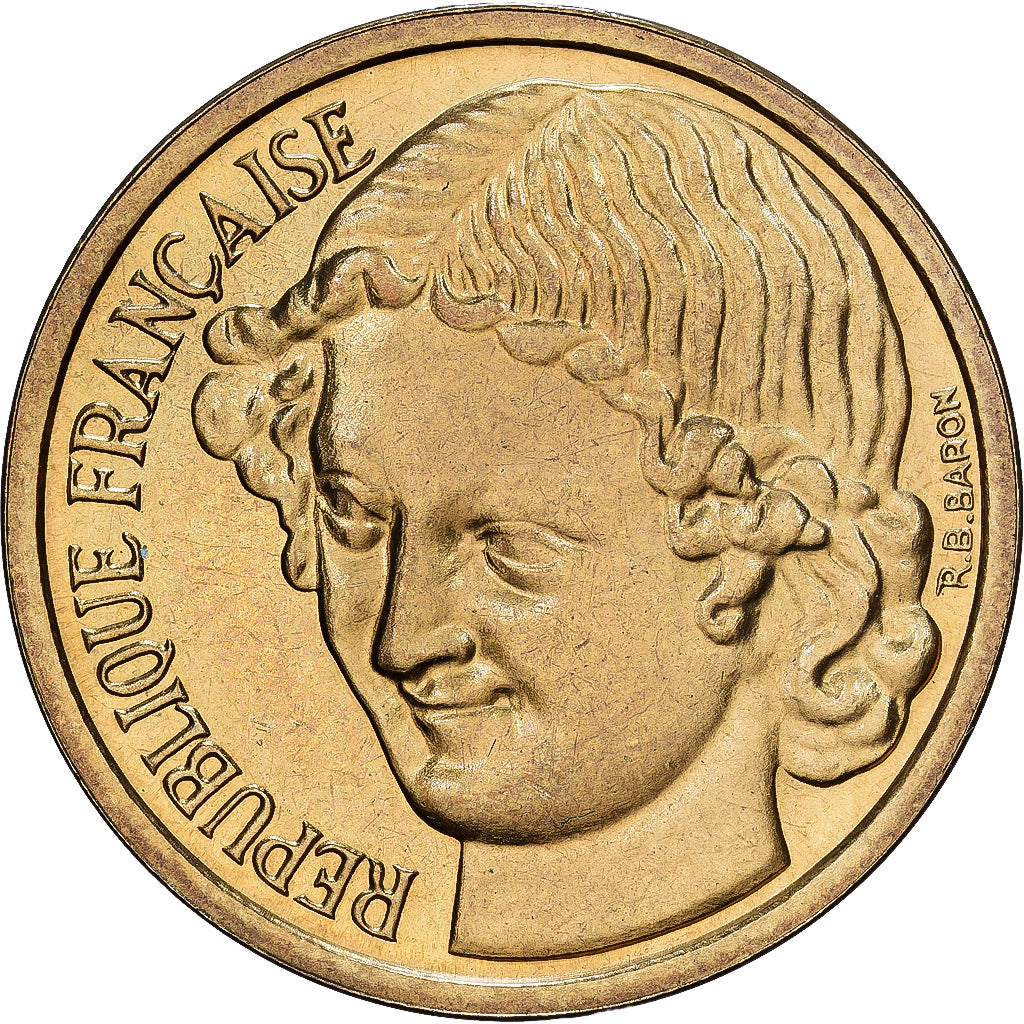 France, 20 Centimes, 1961, MDP, ESSAI, Copper-nickel Aluminium, MS(65-70)