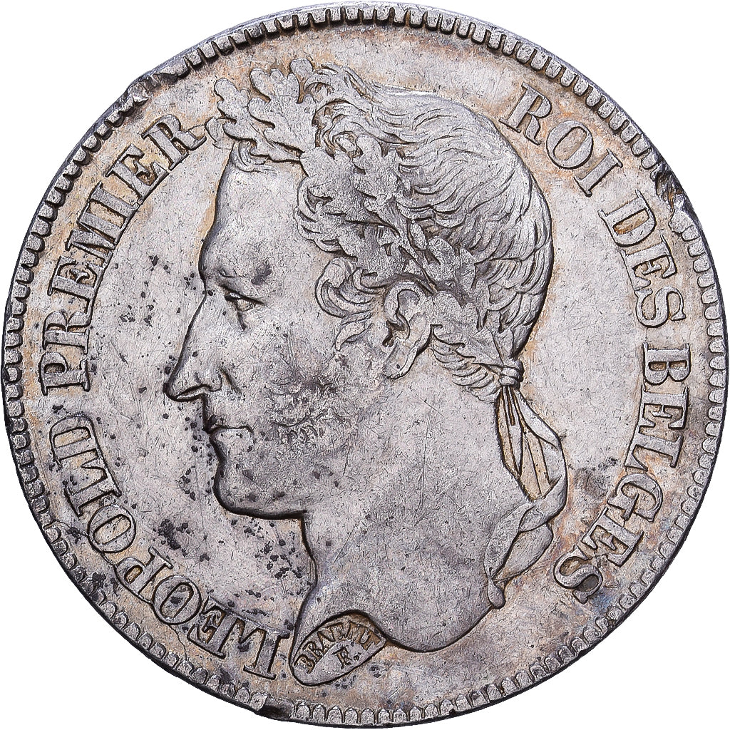 Belgium, Leopold I, 2 Francs, 1843, Royal Belgium Mint, Silver, VF(30-35), KM:9