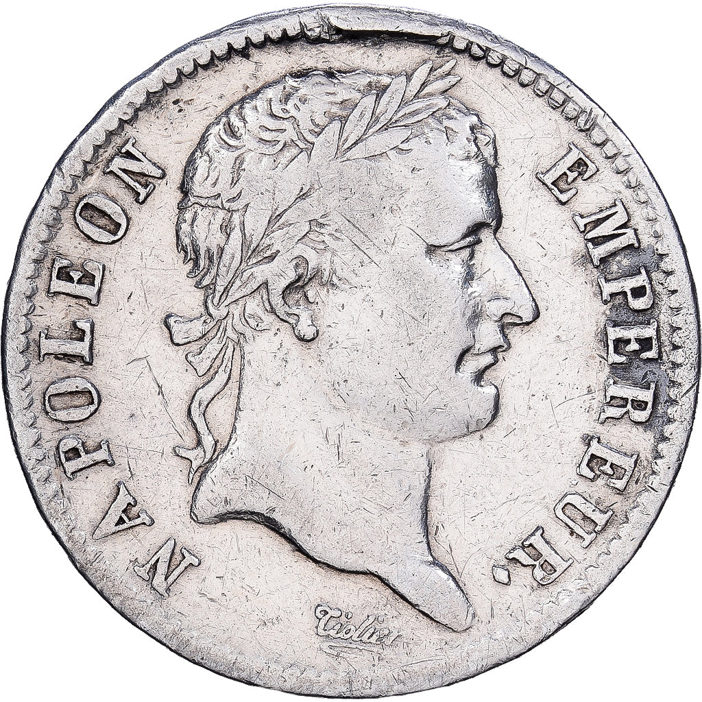 França, Napoleon I, 1 Franc, 1808, Paris, Prata, VF(30-35), Gadoury:446