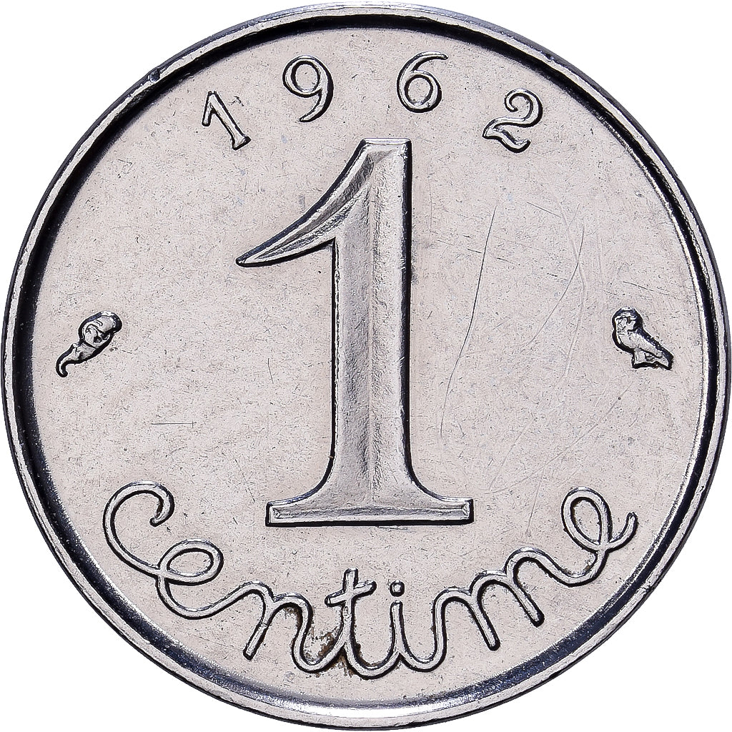 Frankreich, 1 Centime, Épi, 1962, MDP, Stainless Steel, STGL, Gadoury:91