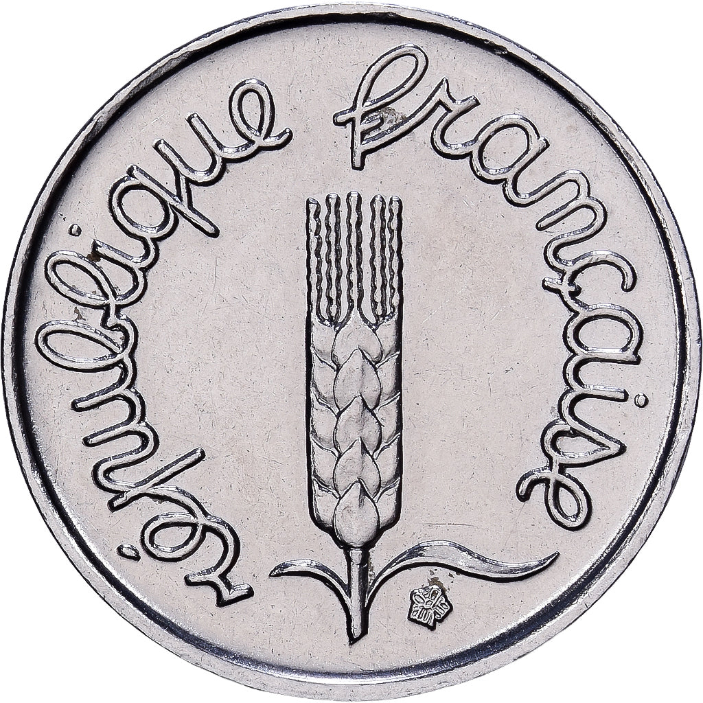 France, 1 Centime, Épi, 1966, MDP, Stainless Steel, MS(65-70), Gadoury:91