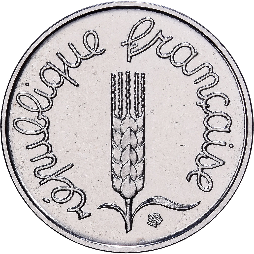France, 1 Centime, Épi, 1973, MDP, Stainless Steel, MS(65-70), Gadoury:91