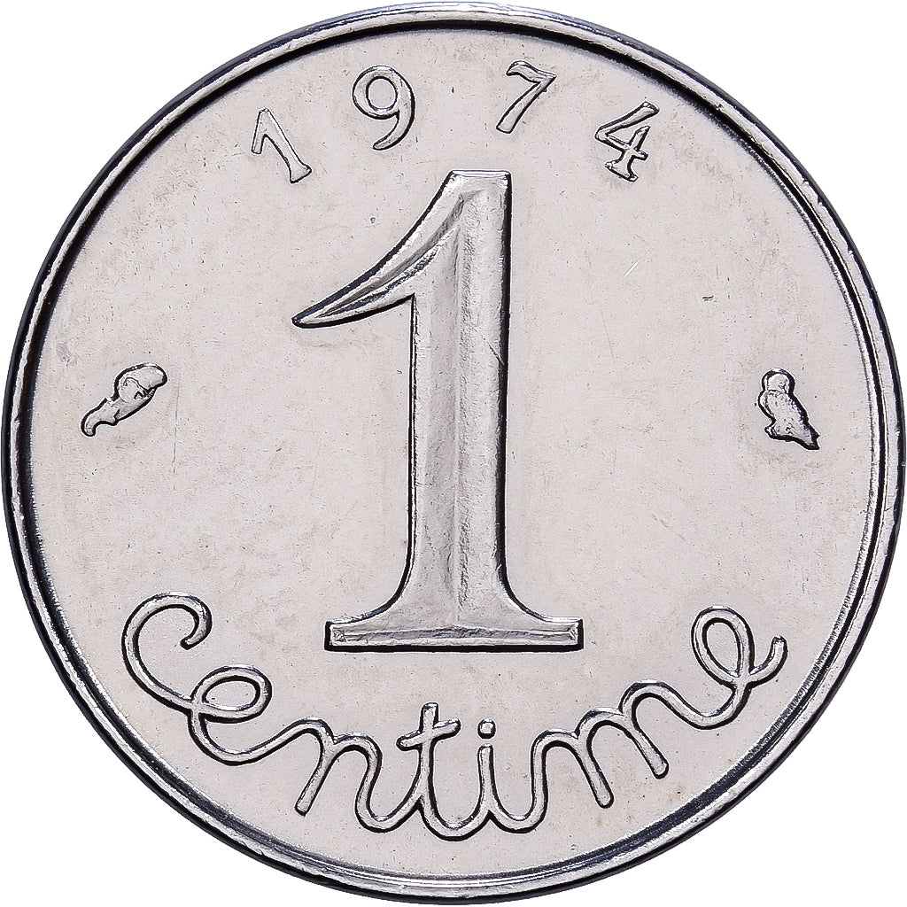Frankrijk, 1 Centime, Épi, 1974, MDP, Stainless Steel, FDC, Gadoury:91