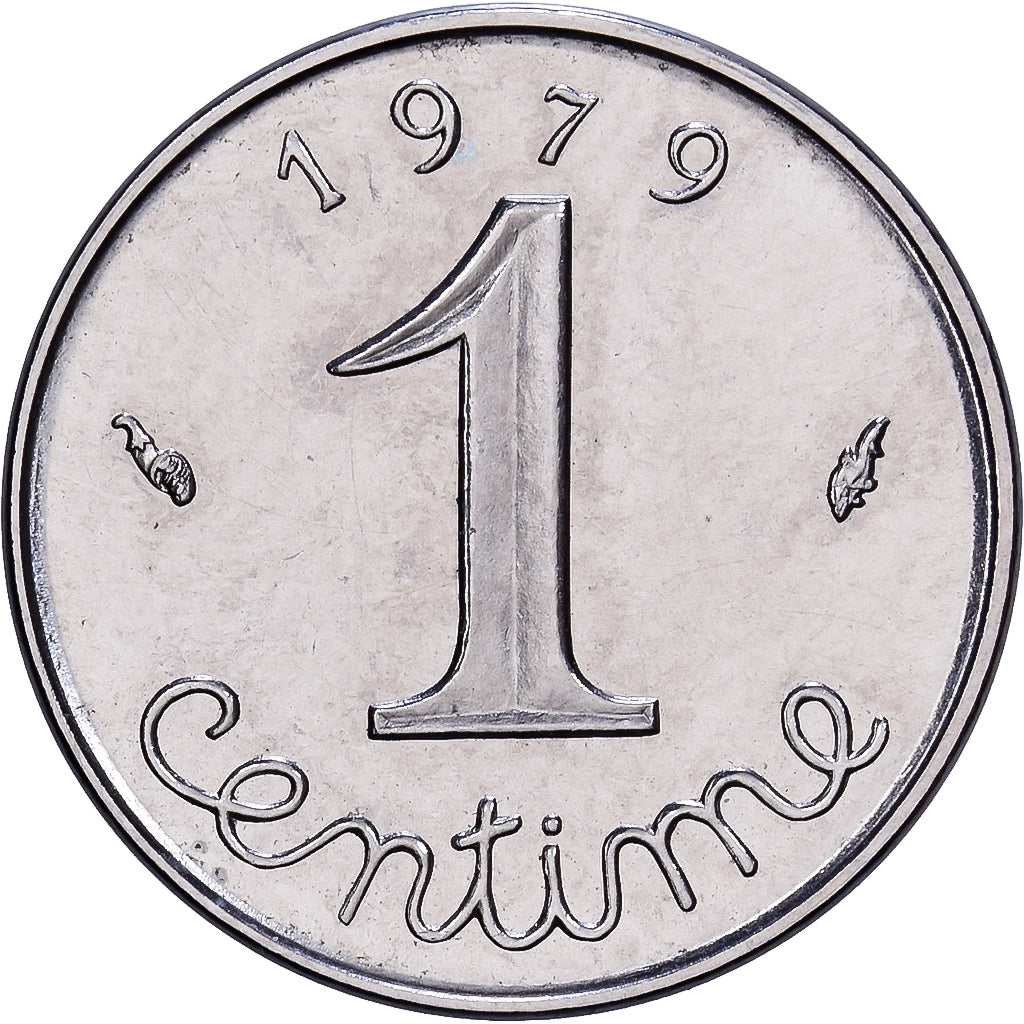 Frankrijk, 1 Centime, Épi, 1979, MDP, Stainless Steel, FDC, Gadoury:91