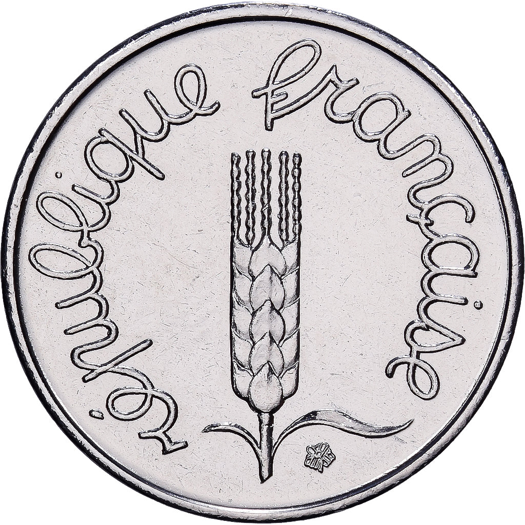 Francja, 1 Centime, Épi, 1978, MDP, Stal nierdzewna, MS(65-70), Gadoury:91