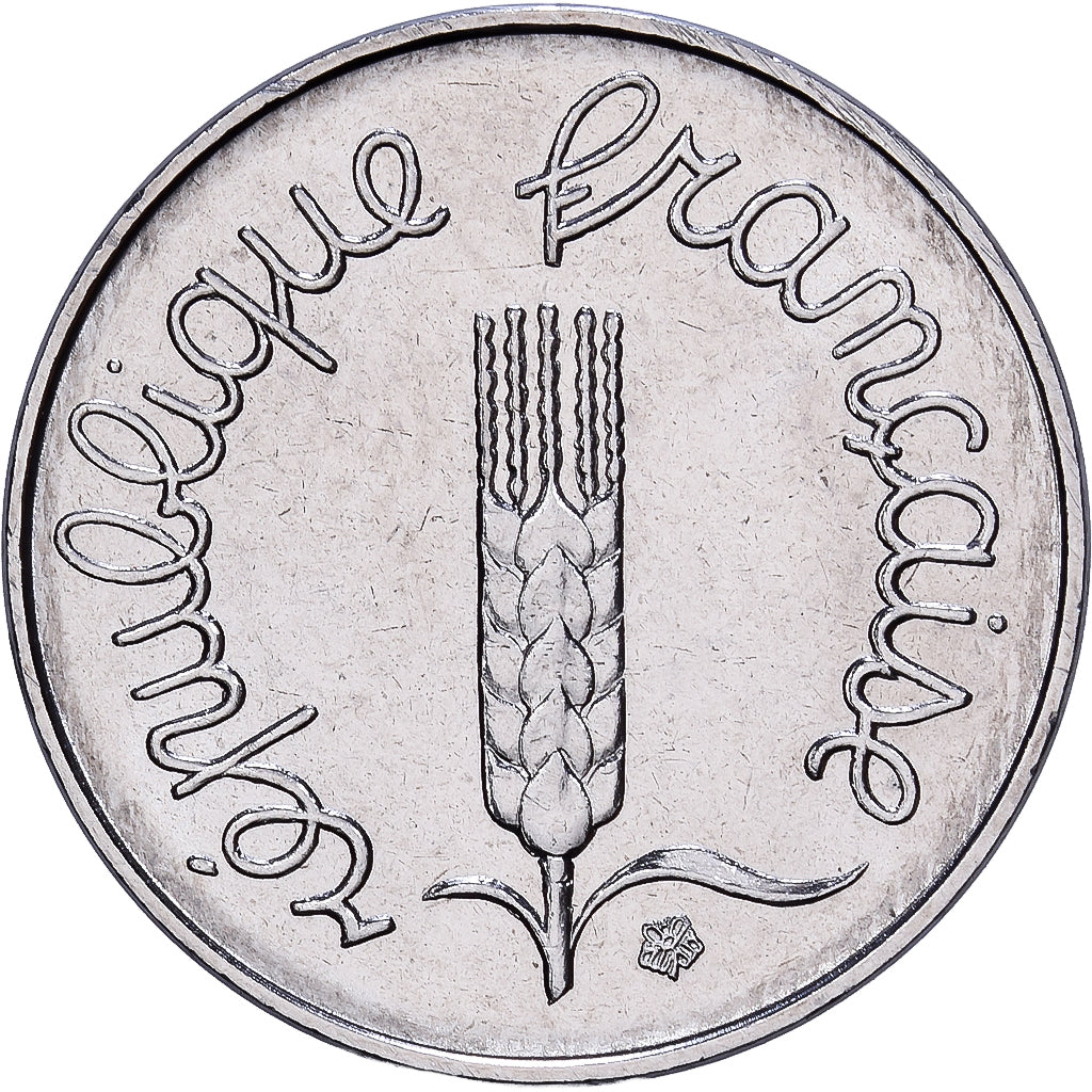 France, 1 Centime, Épi, 1982, MDP, Stainless Steel, MS(65-70), Gadoury:91