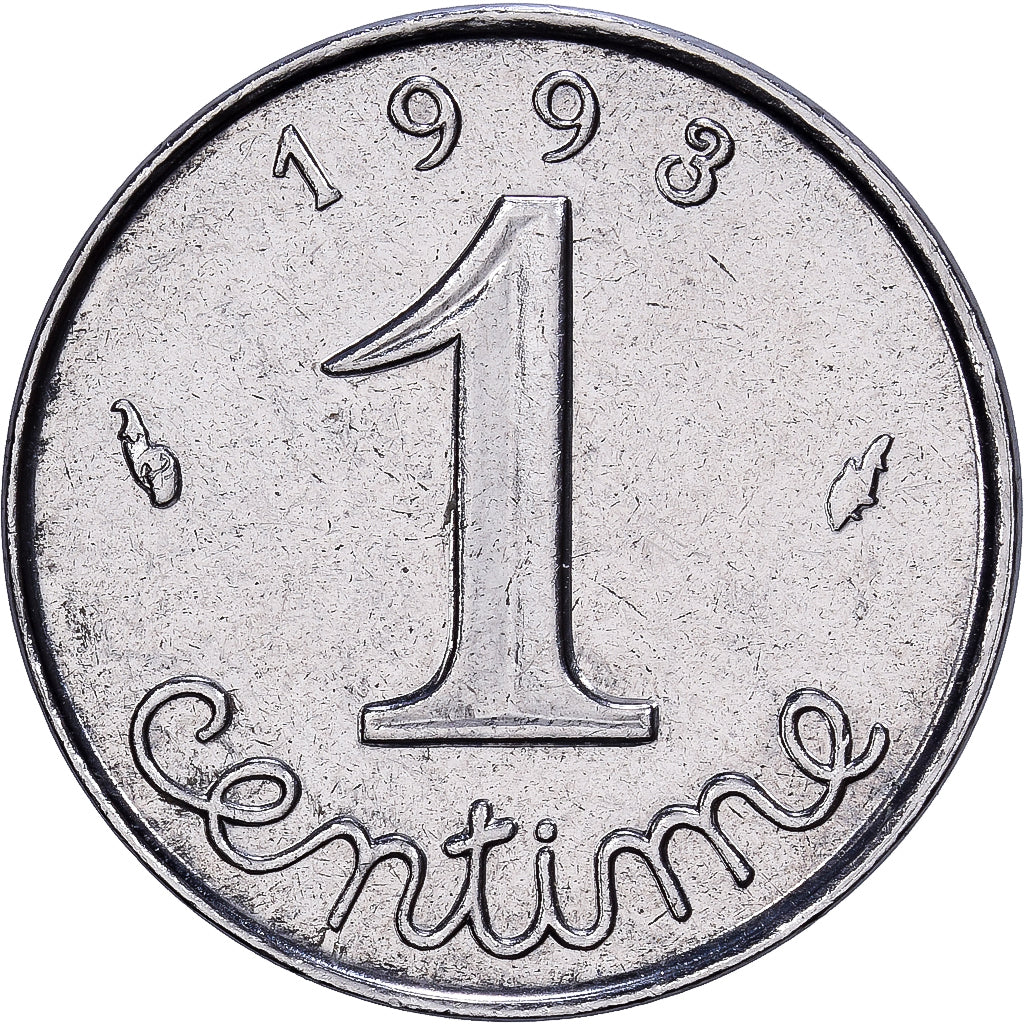 Francja, 1 Centime, Épi, 1998, MDP, Stal nierdzewna, MS(65-70), Gadoury:91