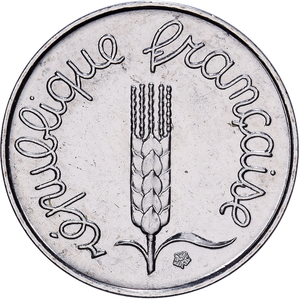 France, 1 Centime, Épi, 2001, MDP, Stainless Steel, MS(65-70), Gadoury:91