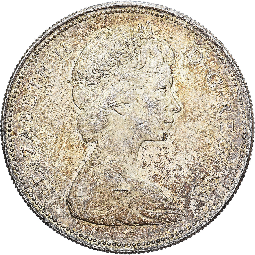 Canadá, 1 Dollar, 1966, Royal Canadian Mint, Prata, EF(40-45), KM:64.1