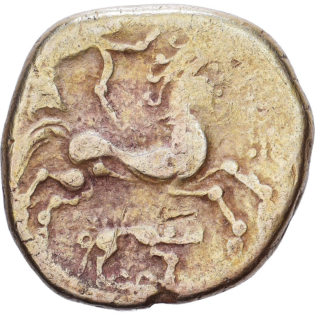 Gaul, Baiocasses, Stater, Ist century BC, Electrum, EF(40-45), Delestrée:2254-5