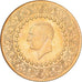 Turquía, Mustafa Kemal Atatürk, 500 Kurush, 1962, Istanbul, Oro, EBC, KM:874