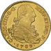 Spain, Charles IV, 2 Escudos, 1789, Madrid, Gold, AU(50-53), KM:435.1