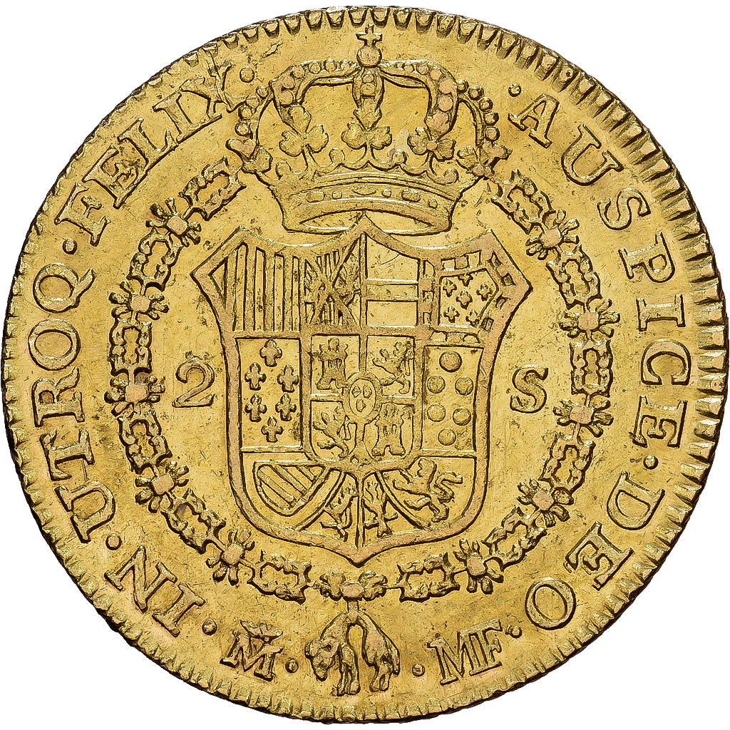 Spain, Charles IV, 2 Escudos, 1789, Madrid, Gold, AU(50-53), KM:435.1