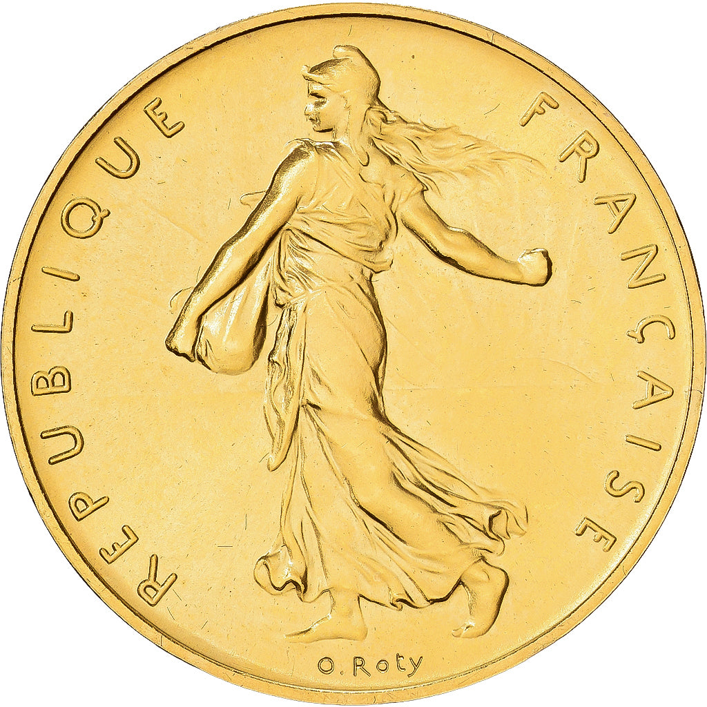 Francia, 1 Franc, 1974, MDP, Piéfort, Oro, FDC, Gadoury:474P, KM:P454