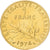 França, 1 Franc, 1974, MDP, Piéfort, Dourado, MS(65-70), Gadoury:474P, KM:P454