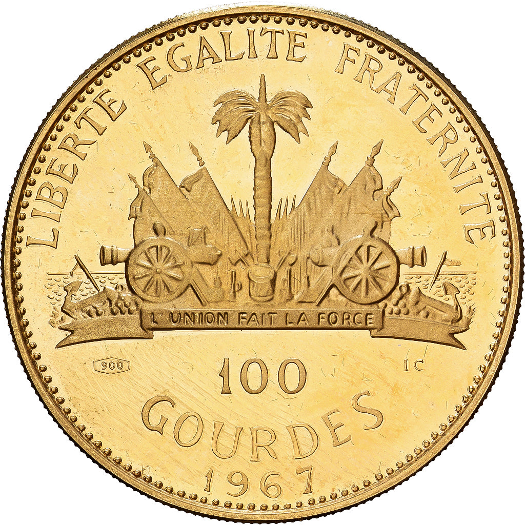 Haiti, 100 Gourdes, 10e anniversaire de la révolution - Marie Jeanne, 1967, BE