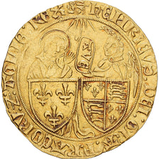 France, Henri VI de Lancastre, Salut d'or, 1423, Rouen, Or, TTB, Duplessy:443A