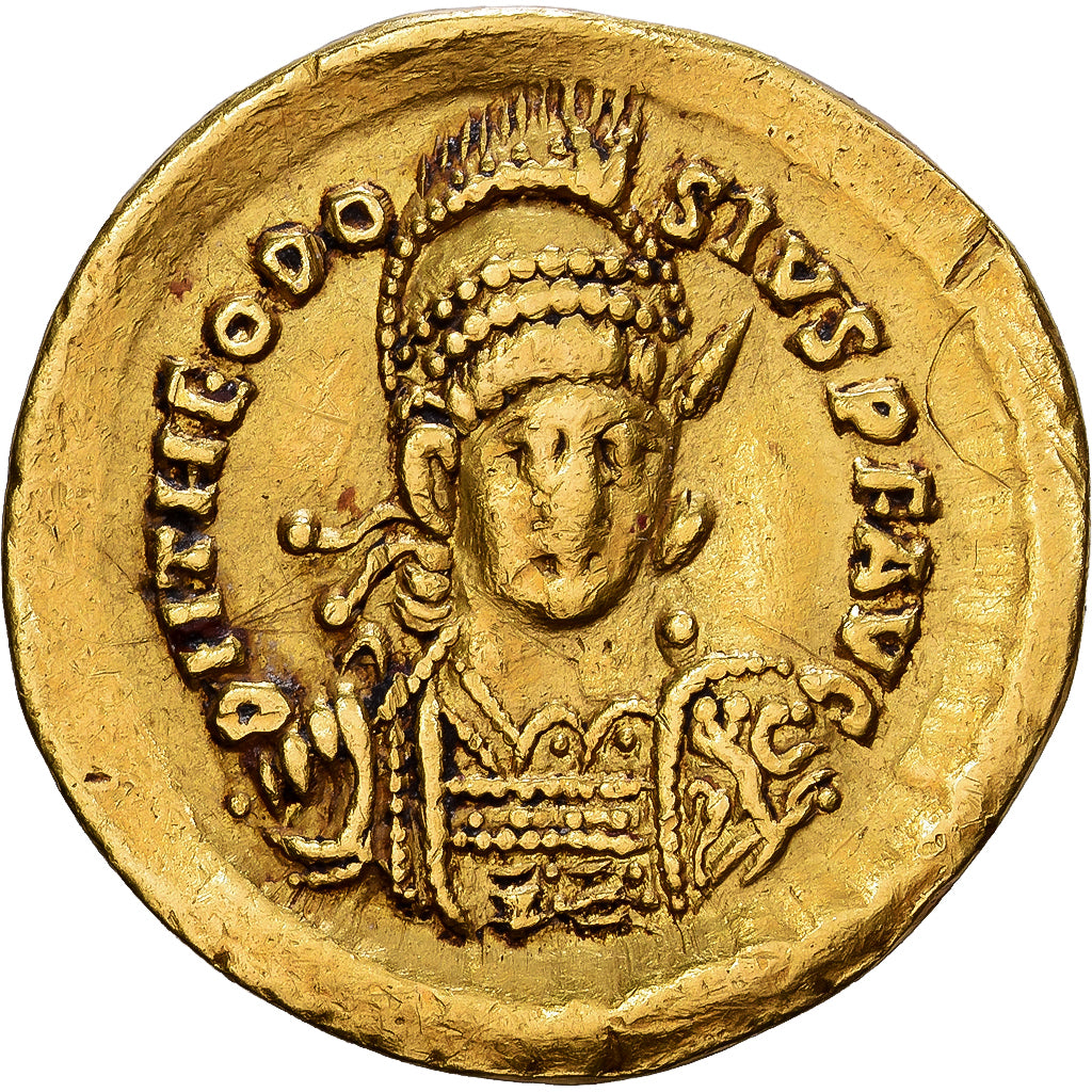 Roman Empire, Theodosius II, Solidus, 430-440, Constantinople, Gold, EF(40-45)
