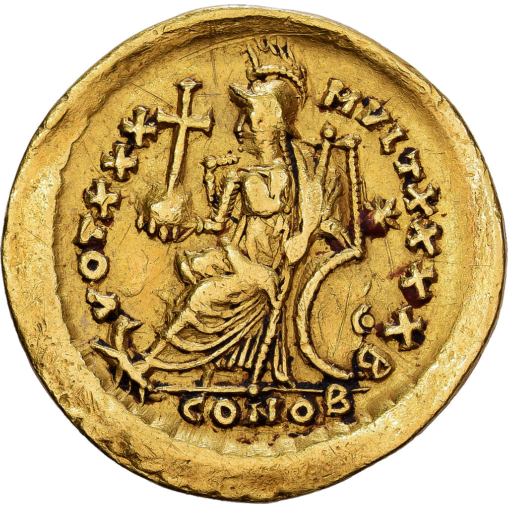 Roman Empire, Theodosius II, Solidus, 430-440, Constantinople, Gold, EF(40-45)