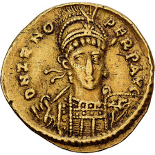 Roman Empire, Zeno, Solidus, 476-491, Constantinople, Gold, AU(50-53), RIC:910
