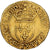Francia, Louis XIII, Écu d'or au soleil, 1615, Rouen, Oro, MBC+, Gadoury:55
