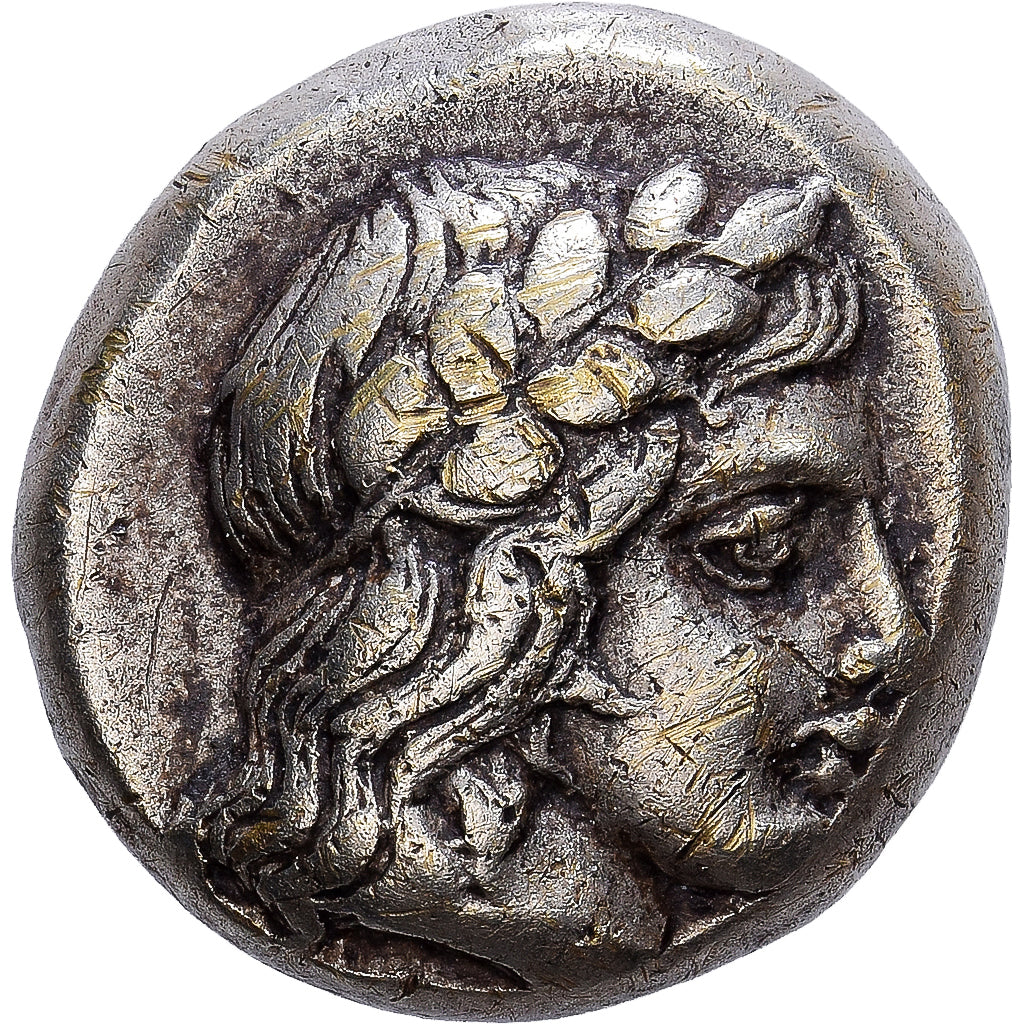 Lesbos, Hekte, ca. 412-378 BC, Mytilene, Electrum, AU(50-53), HGC:6-996