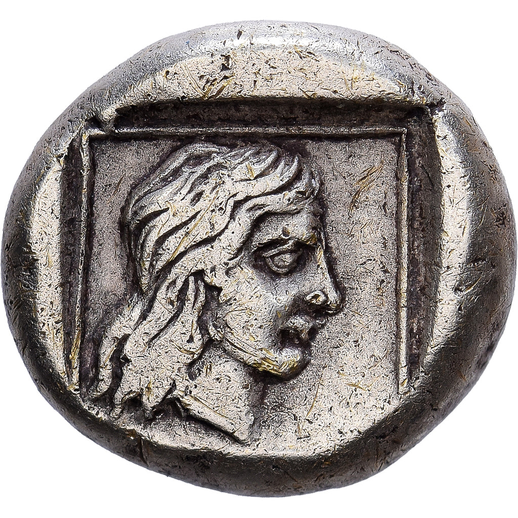 Lesbos, Hekte, ca. 412-378 BC, Mytilene, Electrum, AU(50-53), HGC:6-996