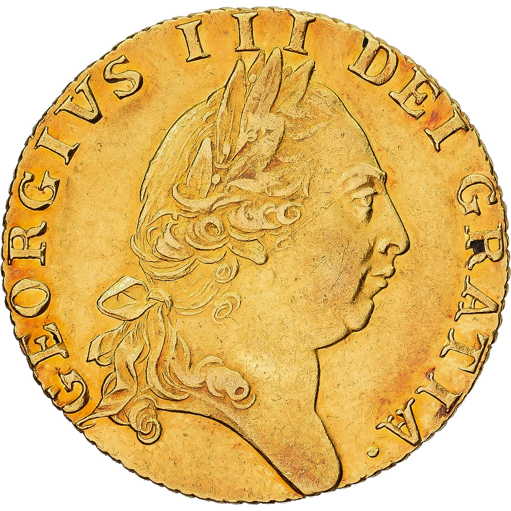 Great Britain, George III, Guinea, 1789, London, Gold, AU(50-53), KM:609