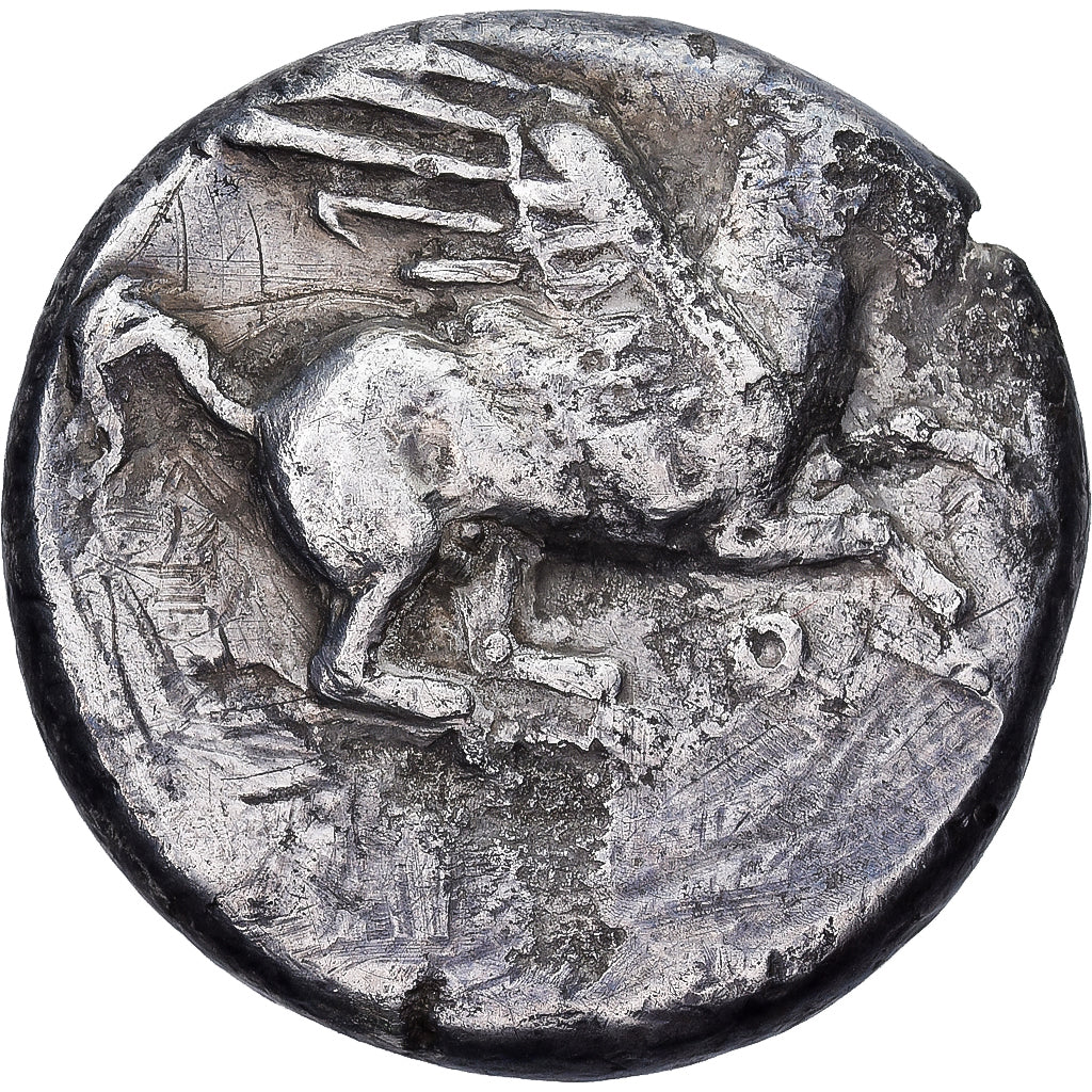 Corinthia, Stater, 350-306 BC, Corinth, Silver, EF(40-45)