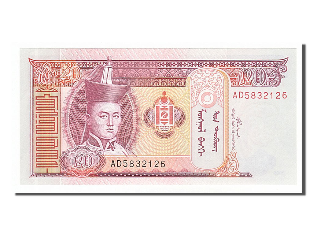 Banknote, Mongolia, 20 Tugrik, 2005, UNC(65-70)