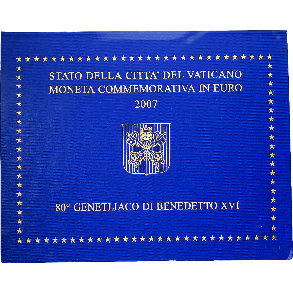 Watykan, Benedict XVI, 2 Euro, 80th birthday Pope Benedict XVI, 2007, Rome