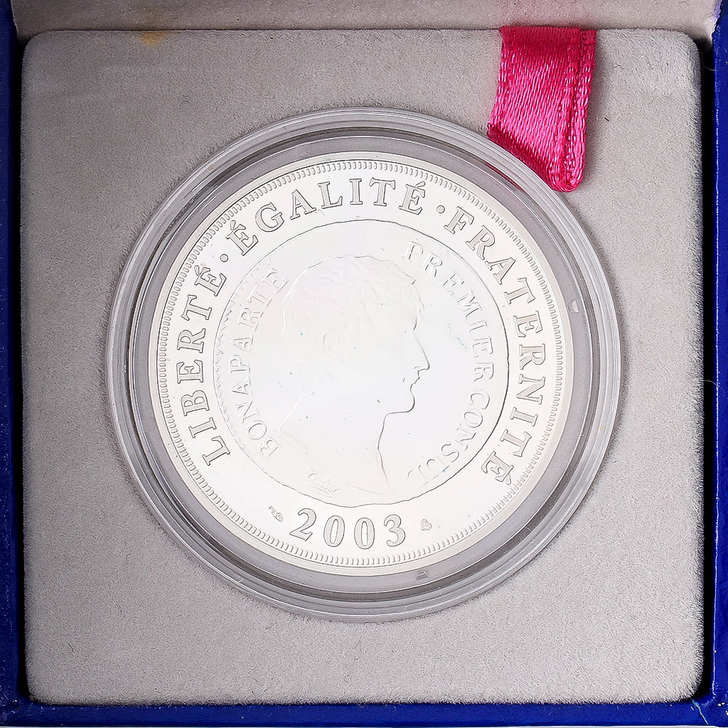 France, 1 1/2 Euro, Bicentenaire du franc germinal, Proof, 2003, MDP, Silver