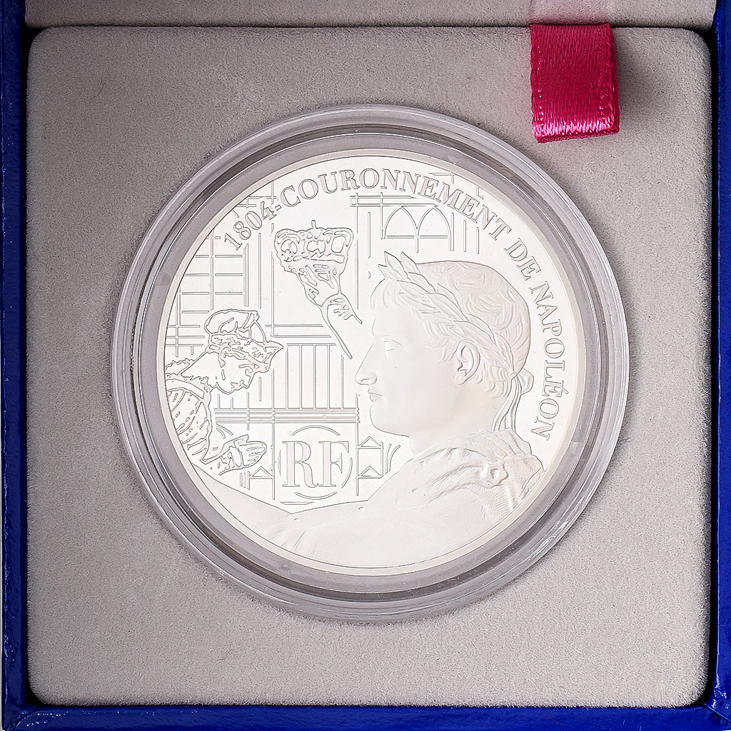 France, 1 1/2 Euro, Coronation of Napoleon I, Silver, Proof, 2004