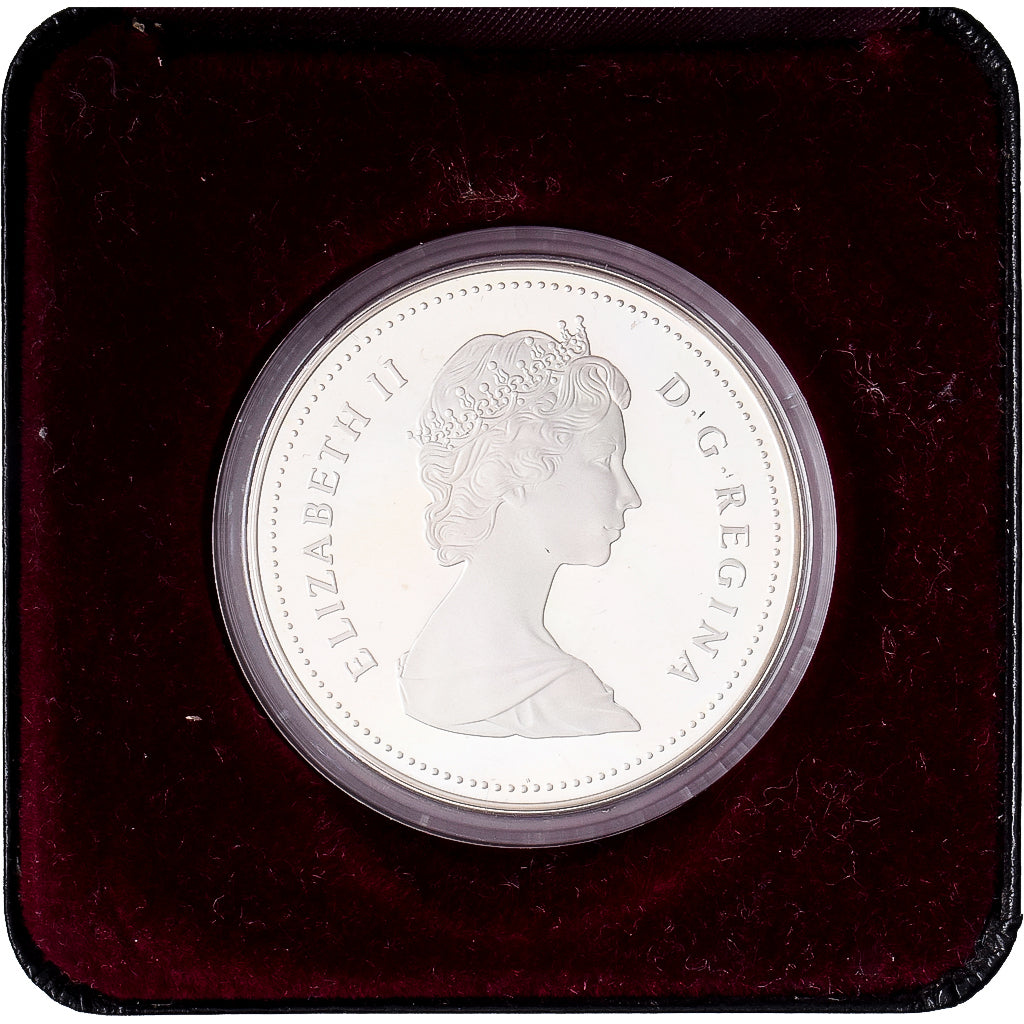 Canada, Elizabeth II, 1 Dollar, Détroit de Davis, 1987, Royal Canadian Mint