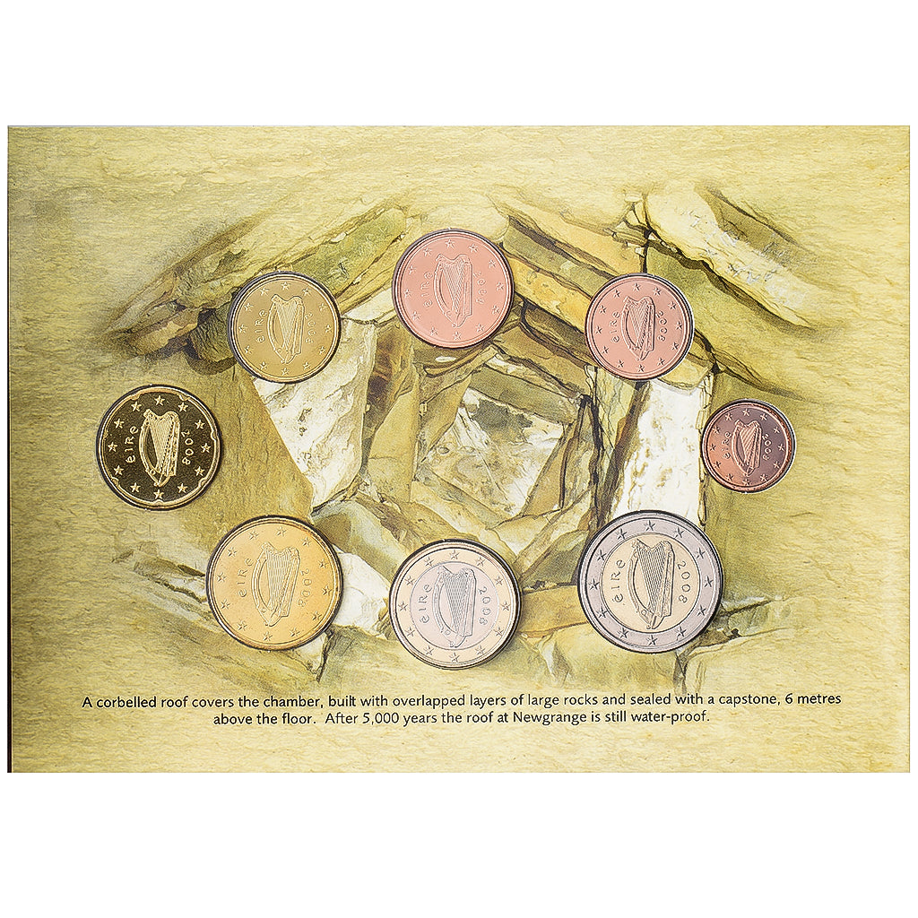 Ireland, Set 1 ct. - 2 Euro, Newgrange, BU series, 2008, Sandyford, MS(65-70)