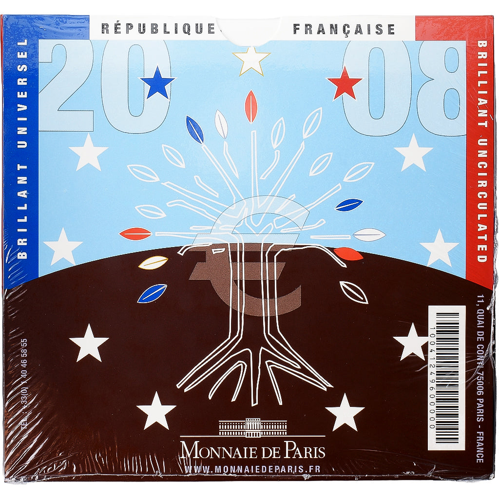 France, Set 1 ct. - 2 Euro, Série BU, 2008, MDP, FDC