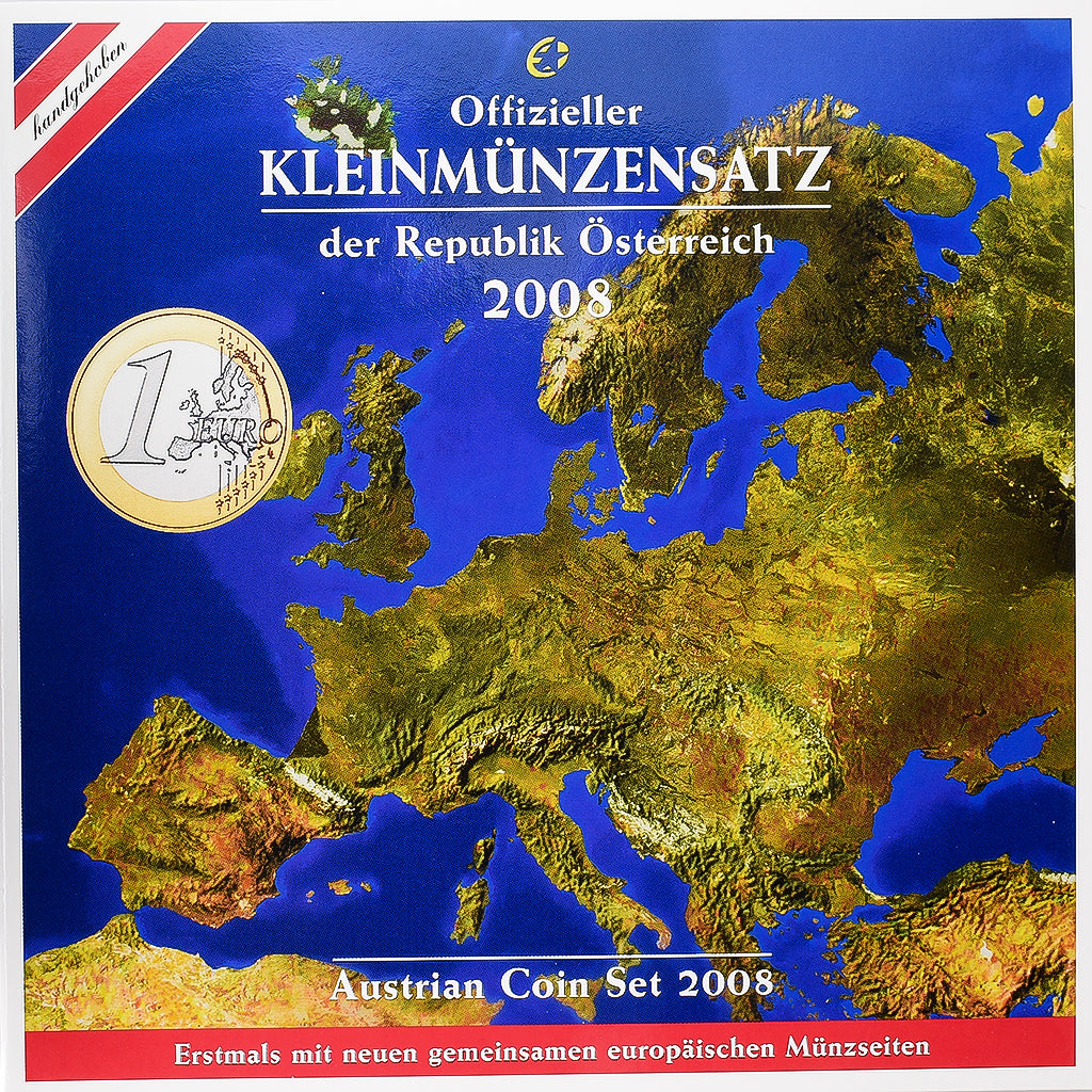 Österreich, Set 1 ct. - 2 Euro, Série BU, 2008, Vienna, STGL