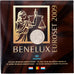 Benelux, 3x 1 ct. - 2€ + Token, 35 Years Benelux Court of Justice, Série BU