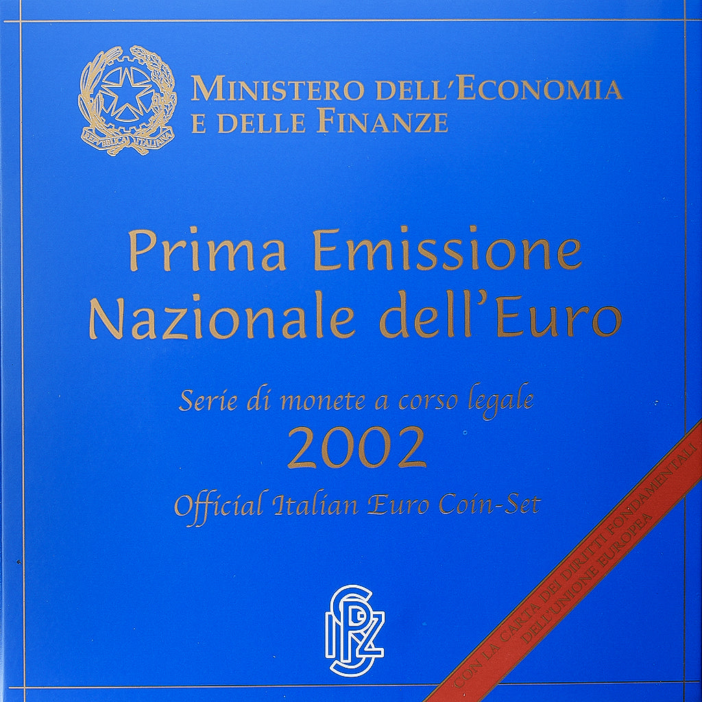Italy, Set 1 ct. - 2 Euro, Série BU, 2002, Rome, MS(65-70)
